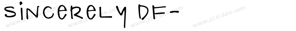 Sincerely DF字体转换